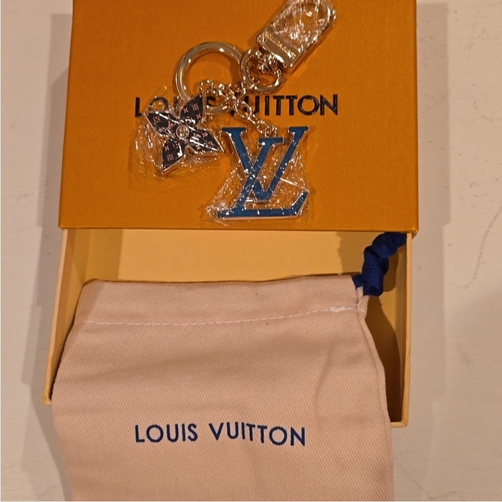 Louis Vuitton Blue Monogram Keychain
